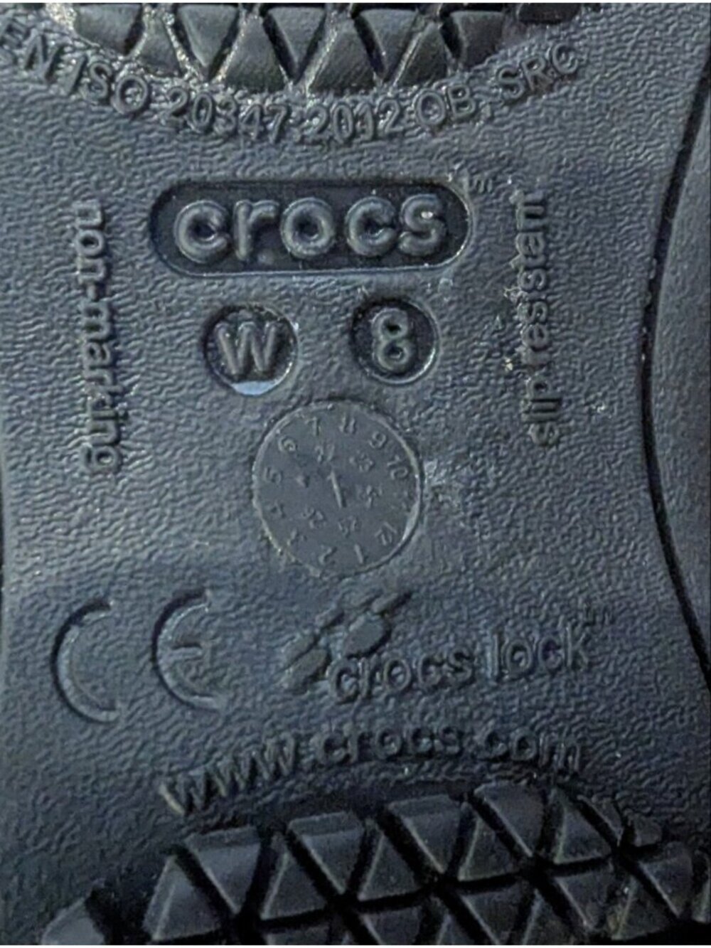 Crocs Womens at Work Flats, Everyday Flats, Slip Resistant Shoes Black Size 8 - Picture 15 of 16